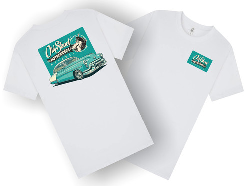 Retro oldskool hot rod - oldskool,